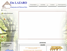 Tablet Screenshot of lazaro-etienne.com